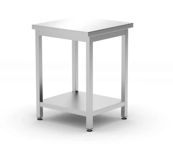 Centrale tafel met plank - geschroefd, diepte 600 mm