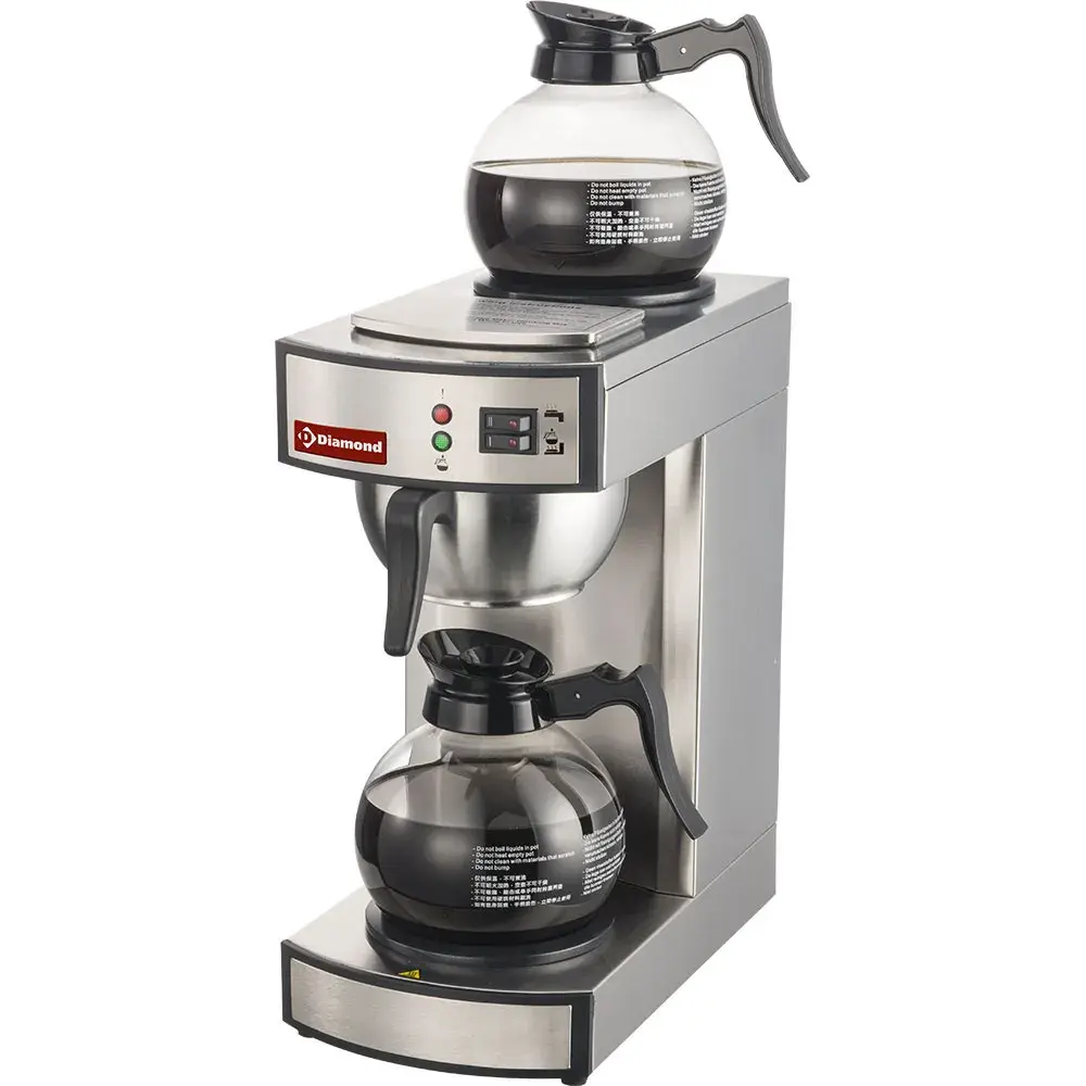 Coffee percolating machine - 1 group + 2 heating plates - Semi-automatic - Main Image