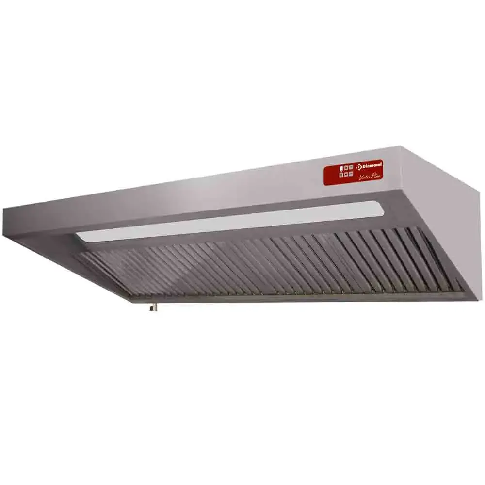 Complete hood, (8/9T-2500 M3/h) 120 Pa, lighting, variator, 4x filters - Main Image