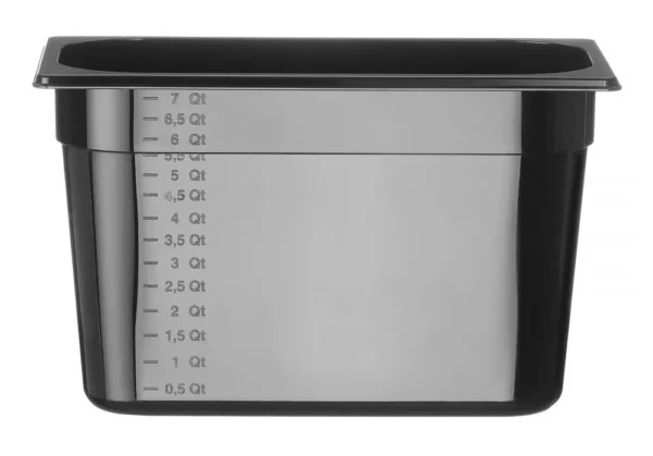 Container GN 1/3 zwart polycarbonaat