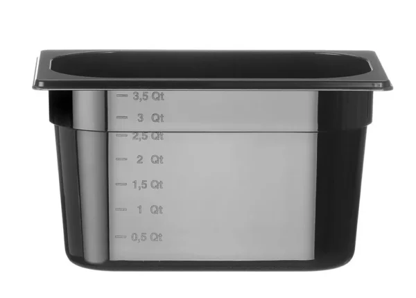 Container GN 1/4 zwart polycarbonaat