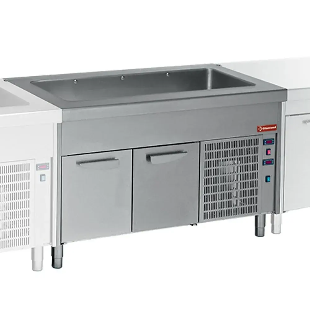 Cooled tank on refrigerated cupboard 4x GN 1/1 - Main Image