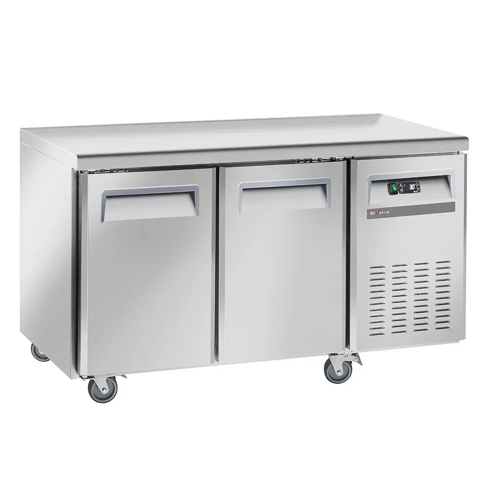 Cooling table, ventilated, 2 doors GN 1/1, on wheels, 2 with brakes - Main Image