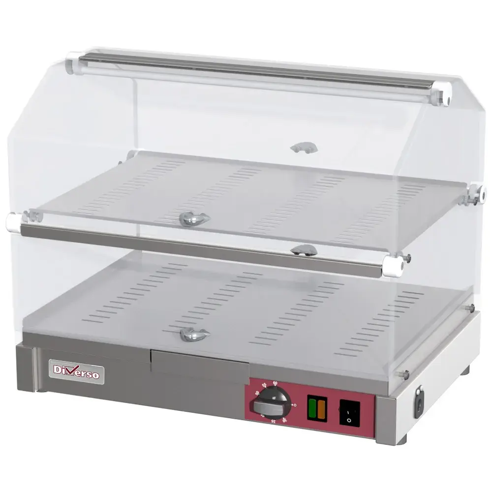 Countertop heated display case, 2 levels L500mm - Main Image