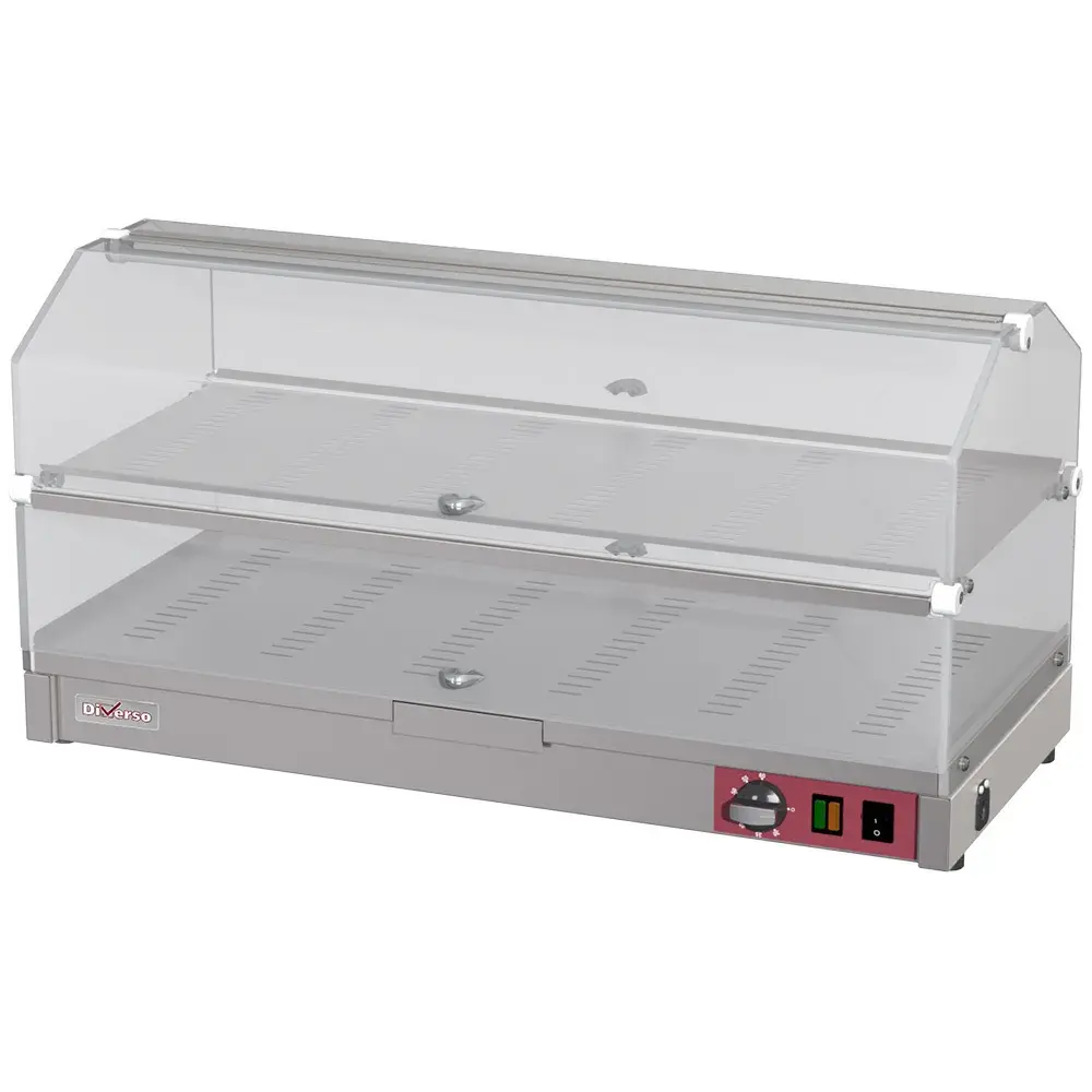 Countertop heated display case, 2 levels L800mm - Main Image
