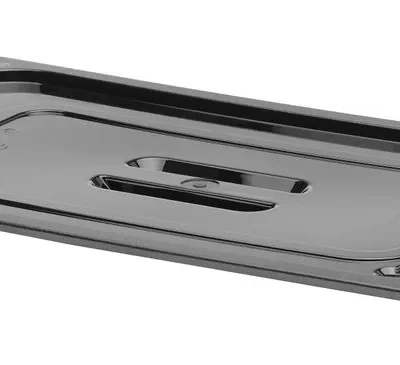 Deksel voor GN containers zwart polycarbonaat - Main Image