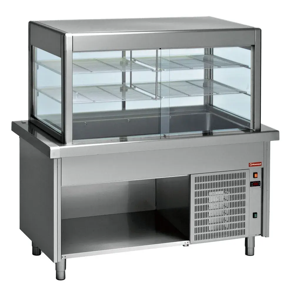 Display and top refrigerated on open cupboard 4x GN 1/1 - Main Image