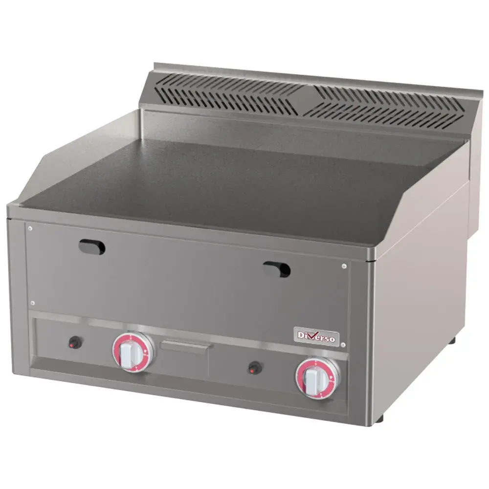 Double gas flat cooking plate -Top- - Main Image