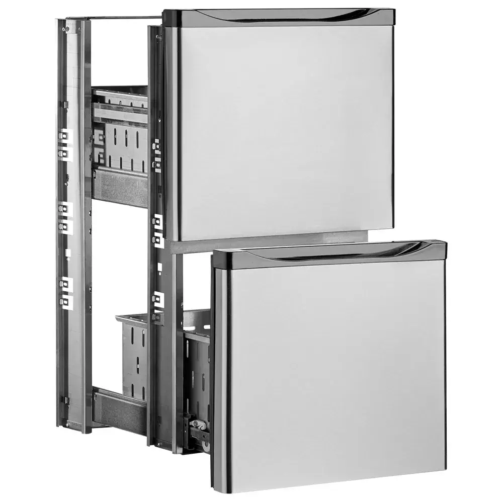 Drawers kit, stainless steel, (1/2 + 1/2) x TAV - Main Image