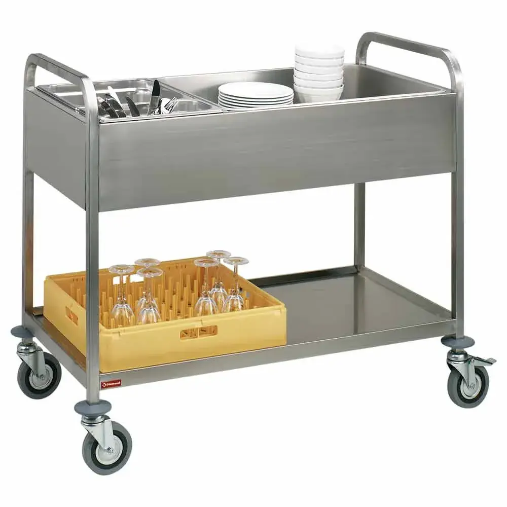 Dressing carriage stainless steel, 3x GN 1/1, lower shelf - Main Image