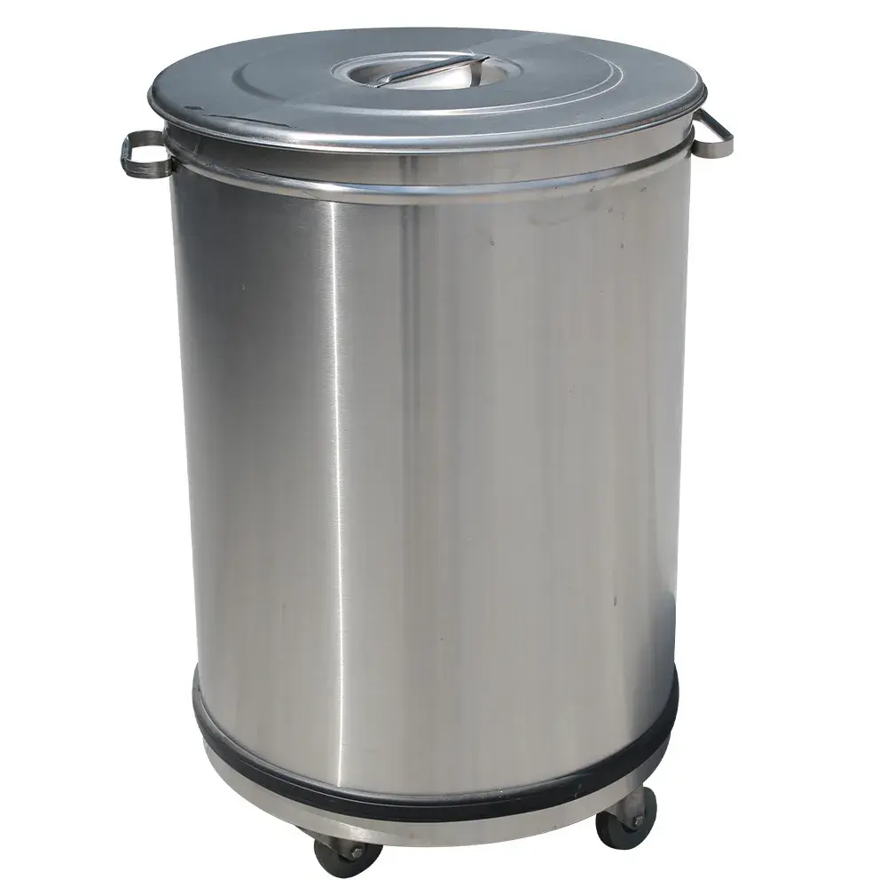 Dustbin with lid on wheels - 50 liters - Main Image