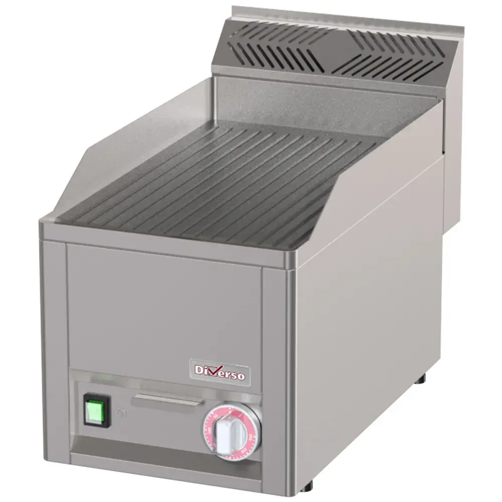 Electric griddle, grooved -Top- - Main Image