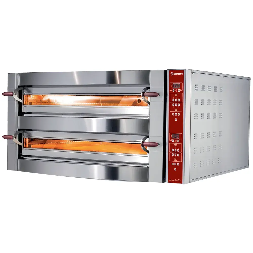 Electric oven, 2 chambers, 2x 6 pizzas Ø 350 mm - Main Image