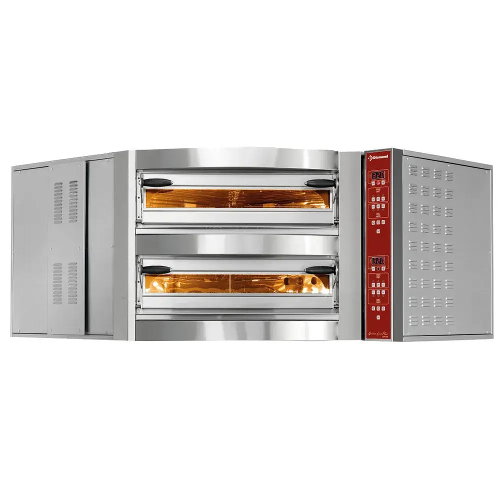 Electric oven corner unit, 2 chambers, 2x 8 pizzas Ø 350 mm - Main Image