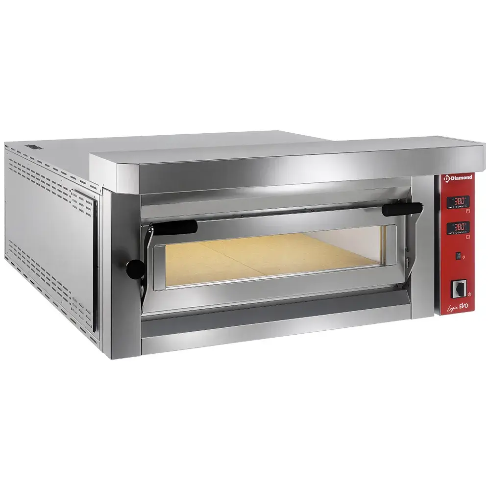 Electric pizza oven, 6 pizzas 350mm - FULL refractory stone - Main Image