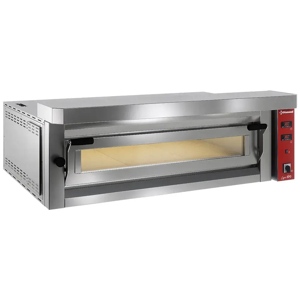 Electric pizza oven "extra large", 6 pizzas 350mm - FULL refractory stone - Main Image
