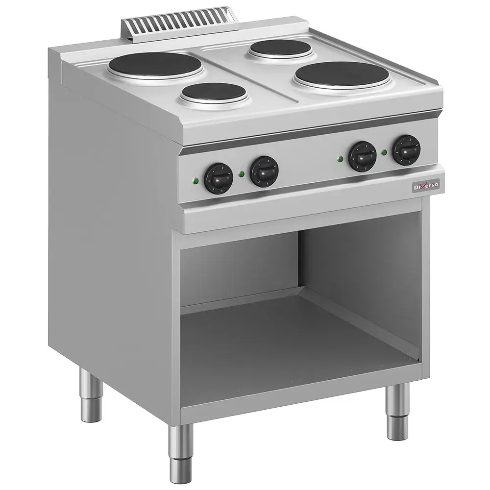Electric range, 4 round plates, on cupboard - Main Image
