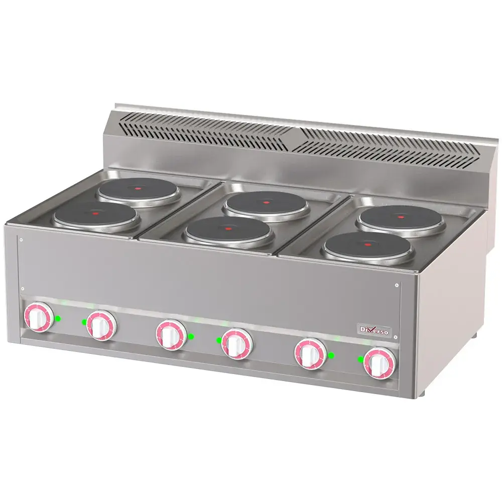 Electric range 6 plates, -Top- - Main Image