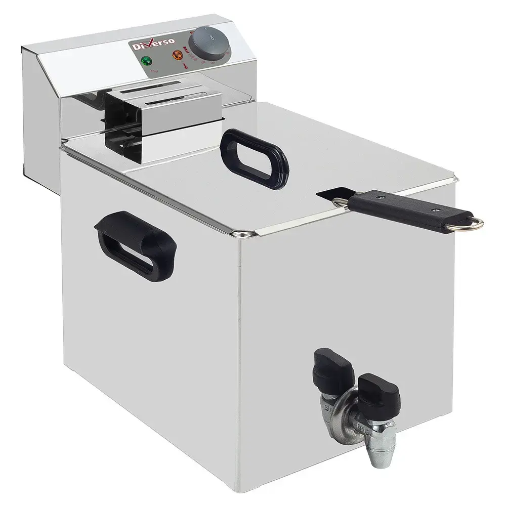 Electric table top fryer 8 liters + tap - Main Image