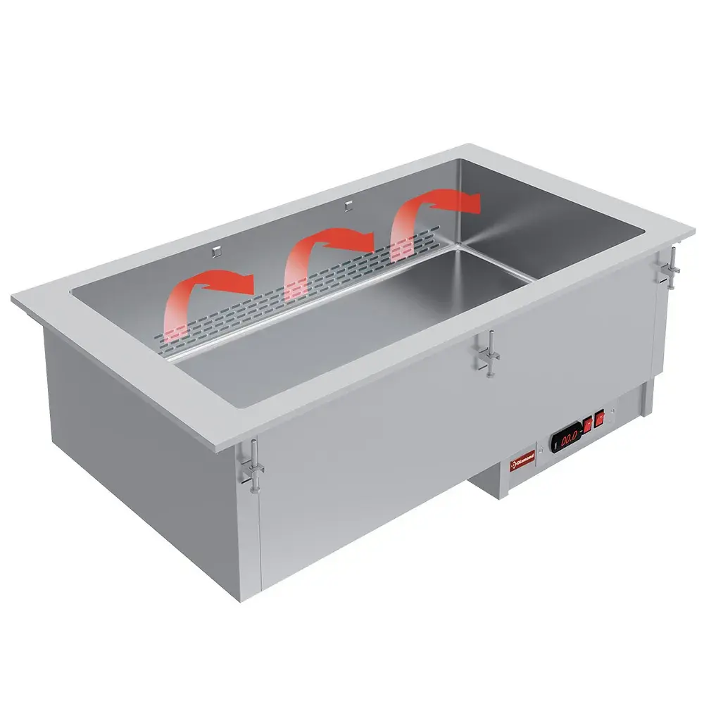 Element bain-marie 4 GN 1/1 - dried up - ventilated - Main Image