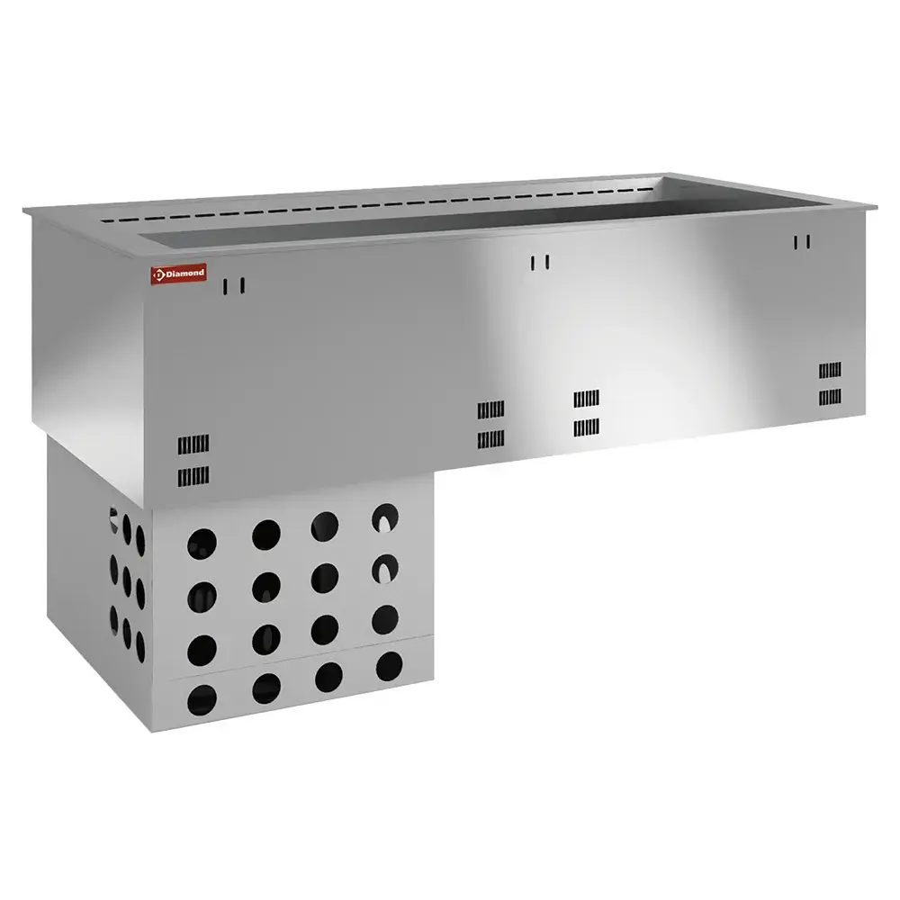 Gekoeld kuipelement, geventileerd, 4x GN 1/1