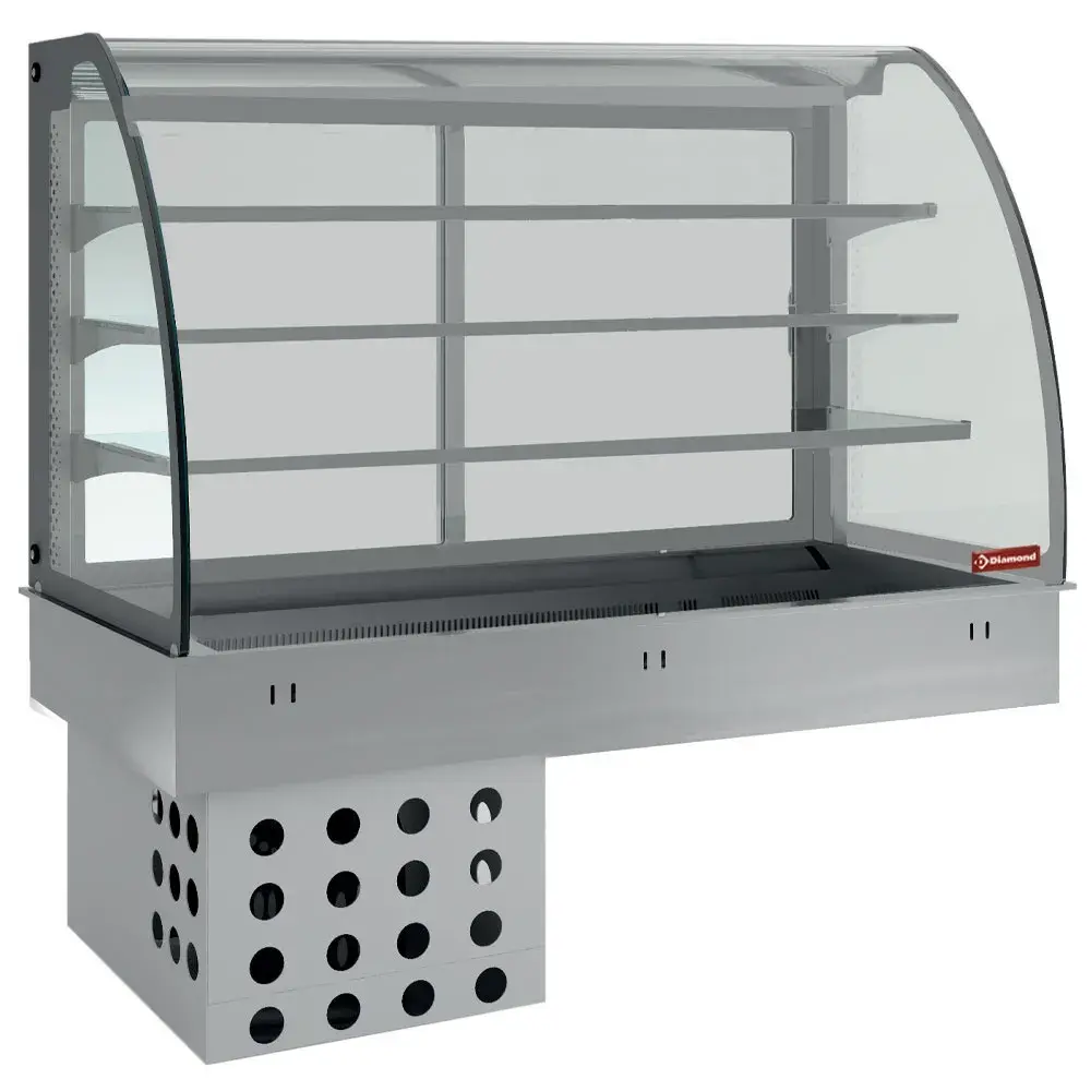 Element top and closed display on 3 levels, refrigerated, ventilated 5x GN 1/1 - Main Image