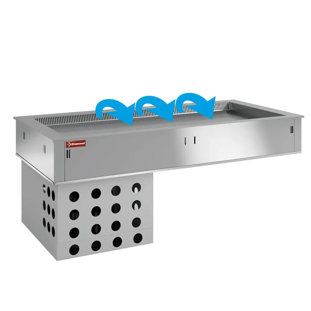 Element top refrigerated, ventilated, 2x GN 1/1 - Main Image