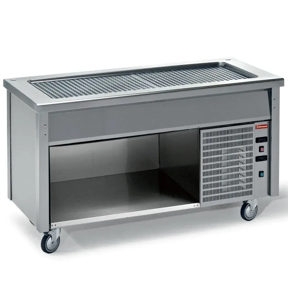 Element with refrigerated top on open cupboard - Main Image