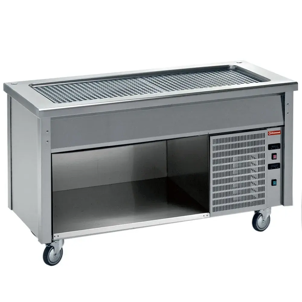 Element with refrigerated top on open cupboard - Main Image