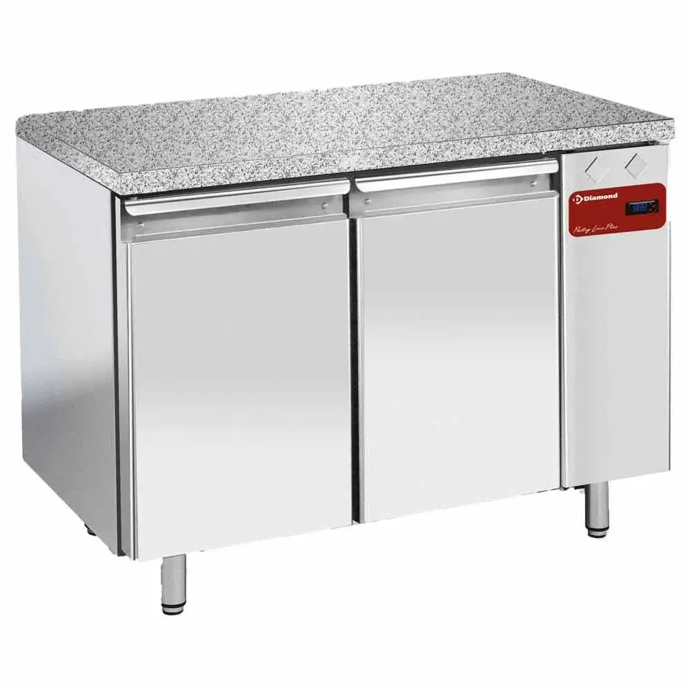 Freez. table, vent., 2 doors EN 600x400 - Granite top (without group) - Main Image