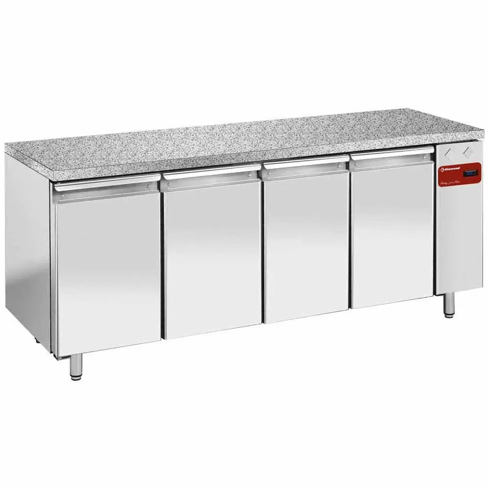 Freez. table, vent., 4 doors EN 600x400 - Granite top (without group) - Main Image