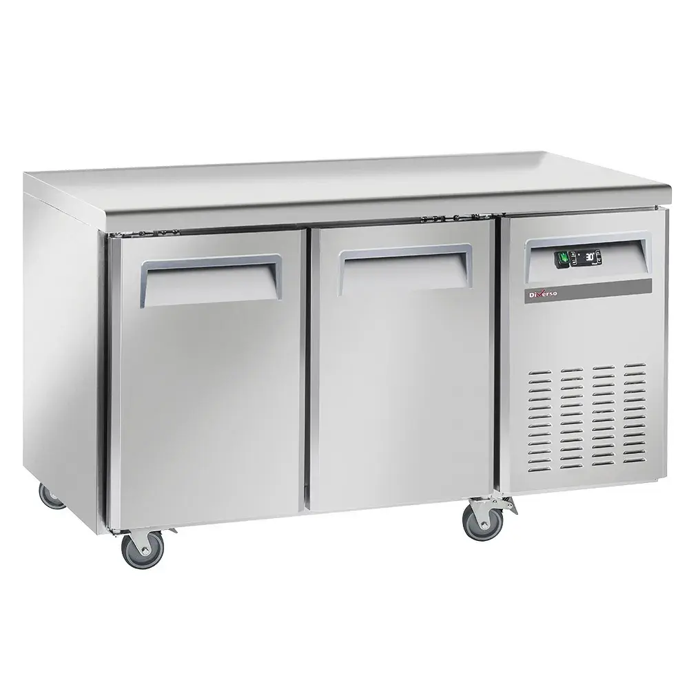 Freezing table, ventilated, 2 doors GN 1/1, on wheels, 2 with brakes - Main Image