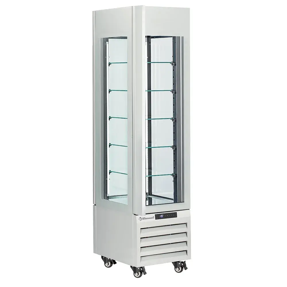 FULL Vitrine 260 Lt., 5 glazen niveaus, geventileerd - PASTRY - WIT