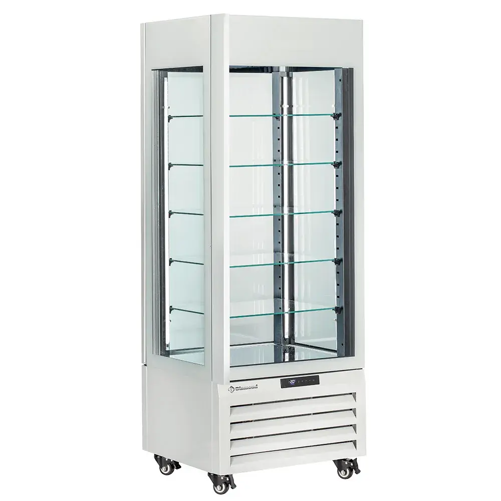 FULL vitrine 440 Lt., 5 glass levels, ventilated - PASTRY - WHITE - Main Image
