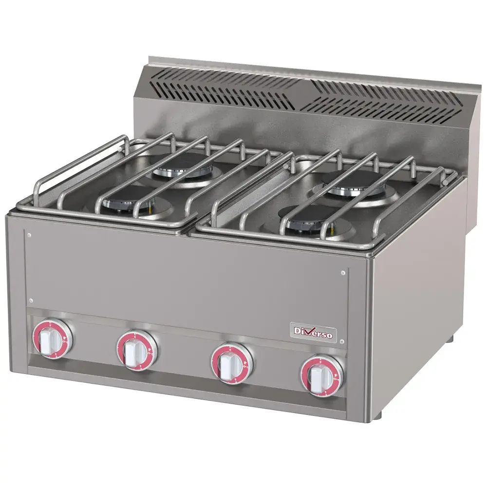 Gas cooker 4 burners, -Top- - Main Image