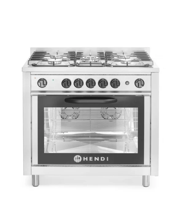 Gasfornuis - 5 pits met elektrische oven