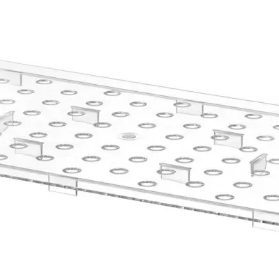 Geperforeerde roosters voor GN containers polycarbonaat - Main Image