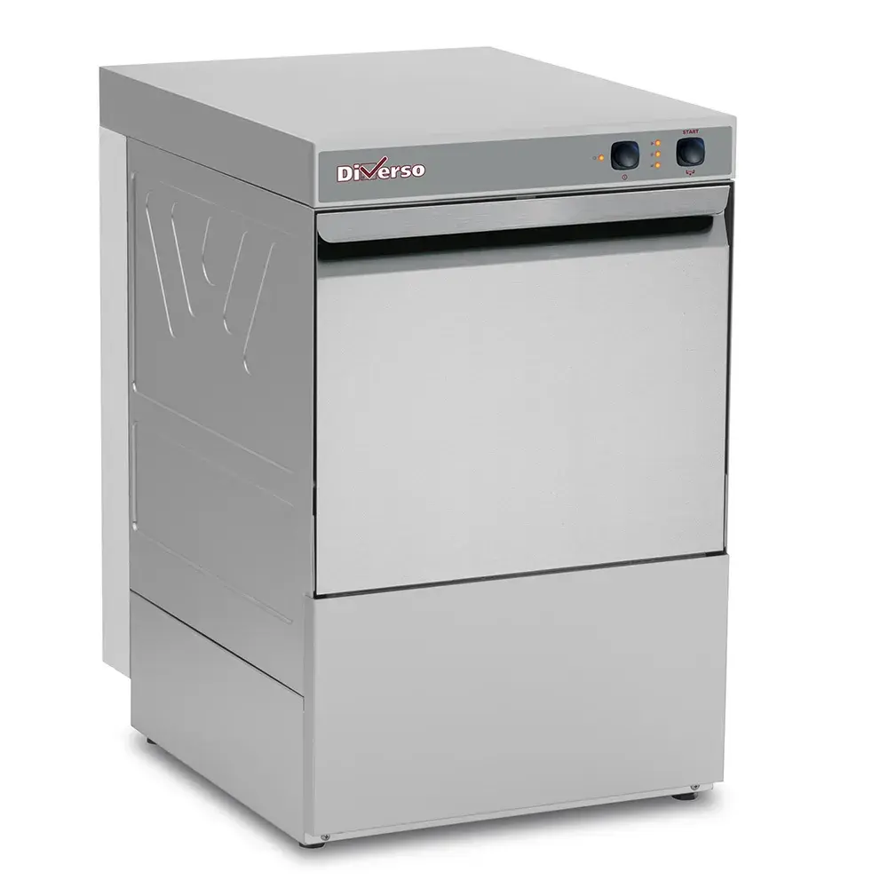 Glasswasher basket 400x400 mm, with drain pump and detergent dispenser - Main Image