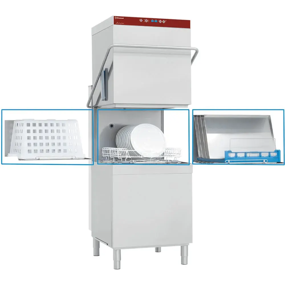 Hood dishwasher & battery, basket 600x500 mm - Main Image