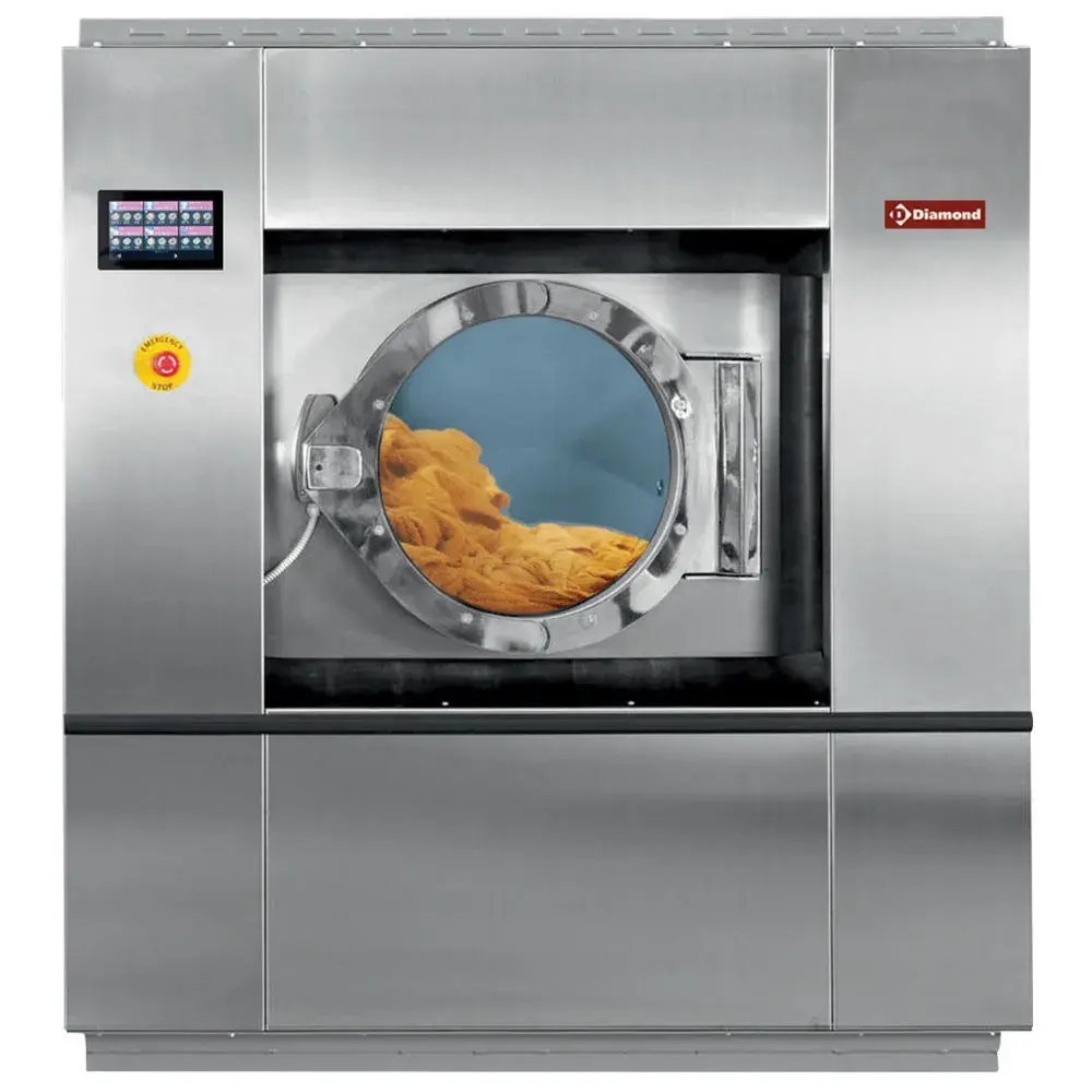 Industrial washing machine with super spin-drying, 55 kg "stainless steel" - Main Image