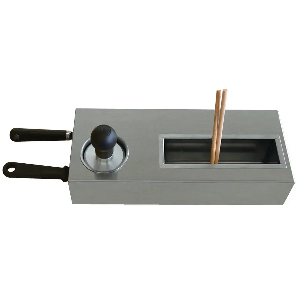 Kit van 2 houten spatels, 2 x "T"-vorm, reinigingsstempel