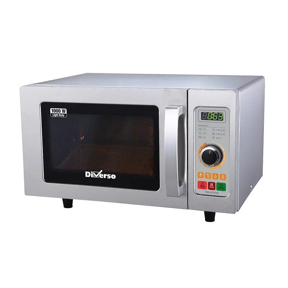 Microwave in stainless steel, 1000 W. (25 Lt), mechanical - Main Image