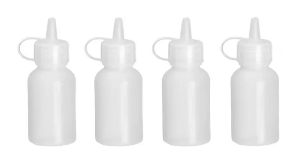 Mini saus dispenser - set van 4 stuks.