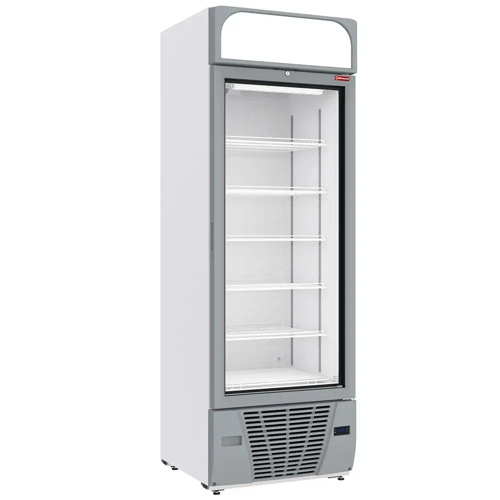 Negative refrigerated display 496 liters - 6 levels with lightbox - WHITE - Main Image