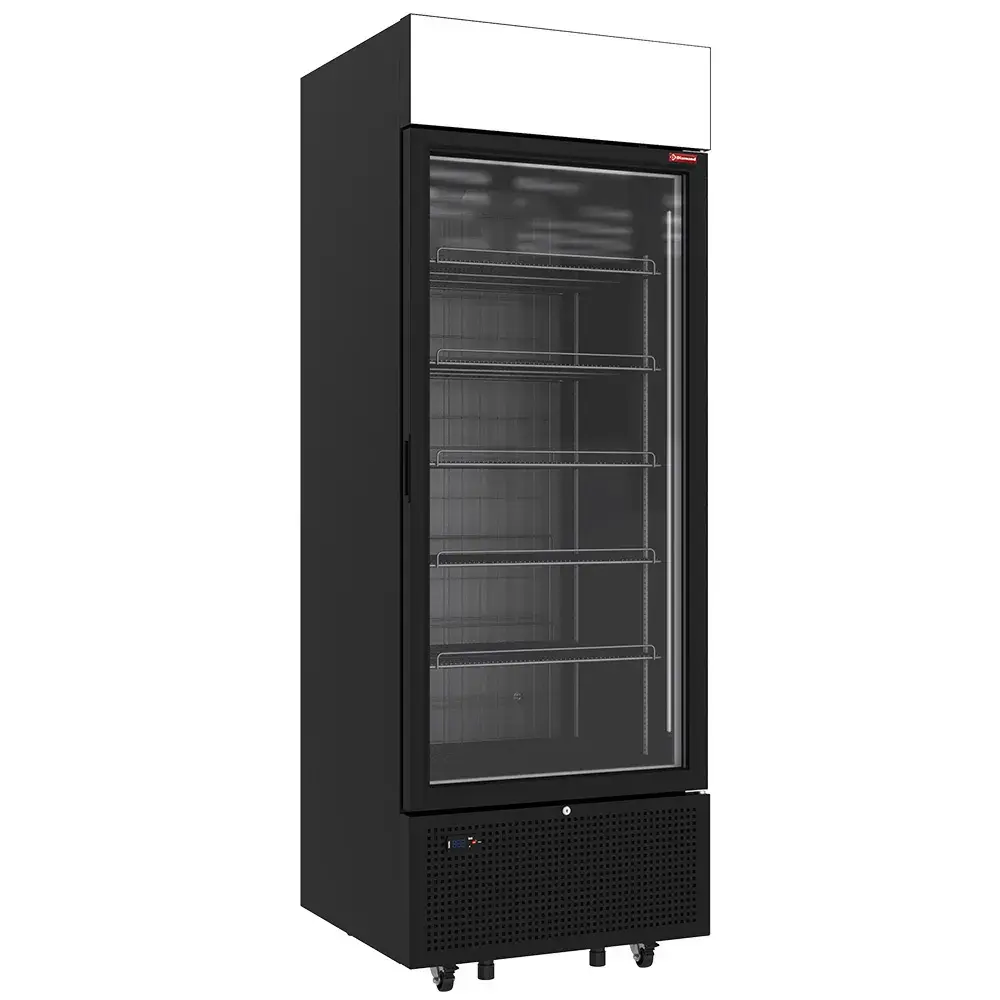 Negative refrigerated display 646 liters - 6 levels with lightbox - BLACK - Main Image
