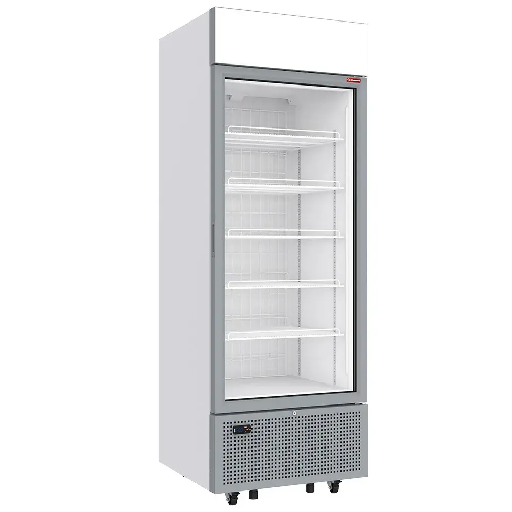 Negative refrigerated display 646 liters - 6 levels with lightbox - WHITE - Main Image