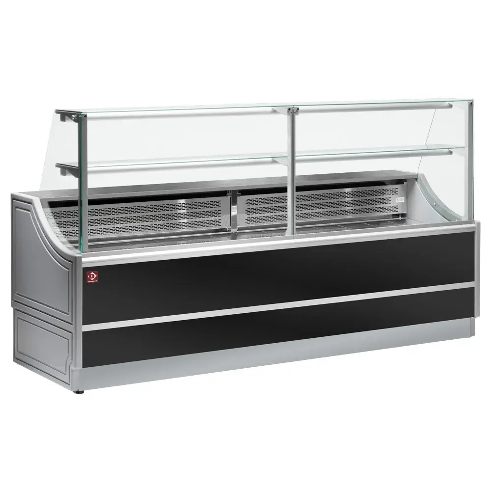 Neutral glas displays staight panel 90°, without storeroom - Main Image