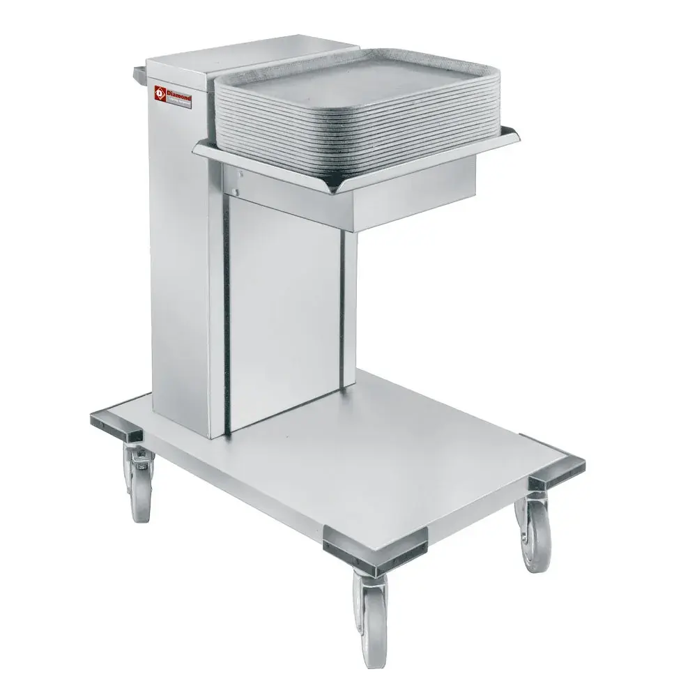 Neutral trolley with spring system for trays - Main Image