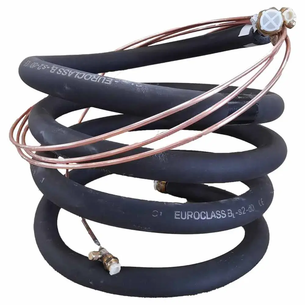 Optie : Voorgeladen leidingen en elektrische kabel