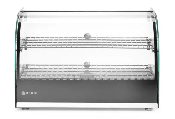 Opzet warmhoudvitrine tweelaags
